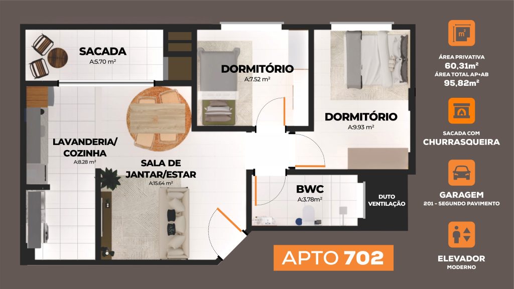 Apartamento 702 – Edifício ELOI PEDRO BREDA
