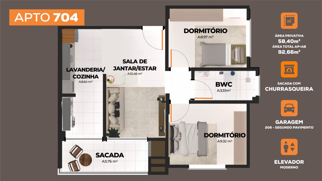Apartamento 704 – Edifício ELOI PEDRO BREDA